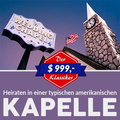 Heiraten in einer Kapelle in Las Vegas