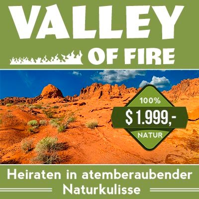 Heiraten im Valley of Fire vor atemberaubender Naturkulisse